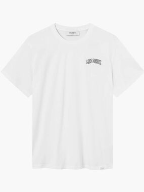 Les Deux Copenhagen Golf Pique T-Shirt Mens Large White Pocket Tee Embroidered
